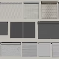 Various Metal Ventilation Grille Designs For Architectural Applications 3d model