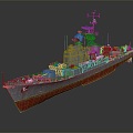 Modern Warship Ship Ship Warship 3d model