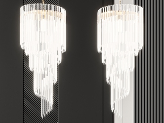 Crystal chandelier 3d model