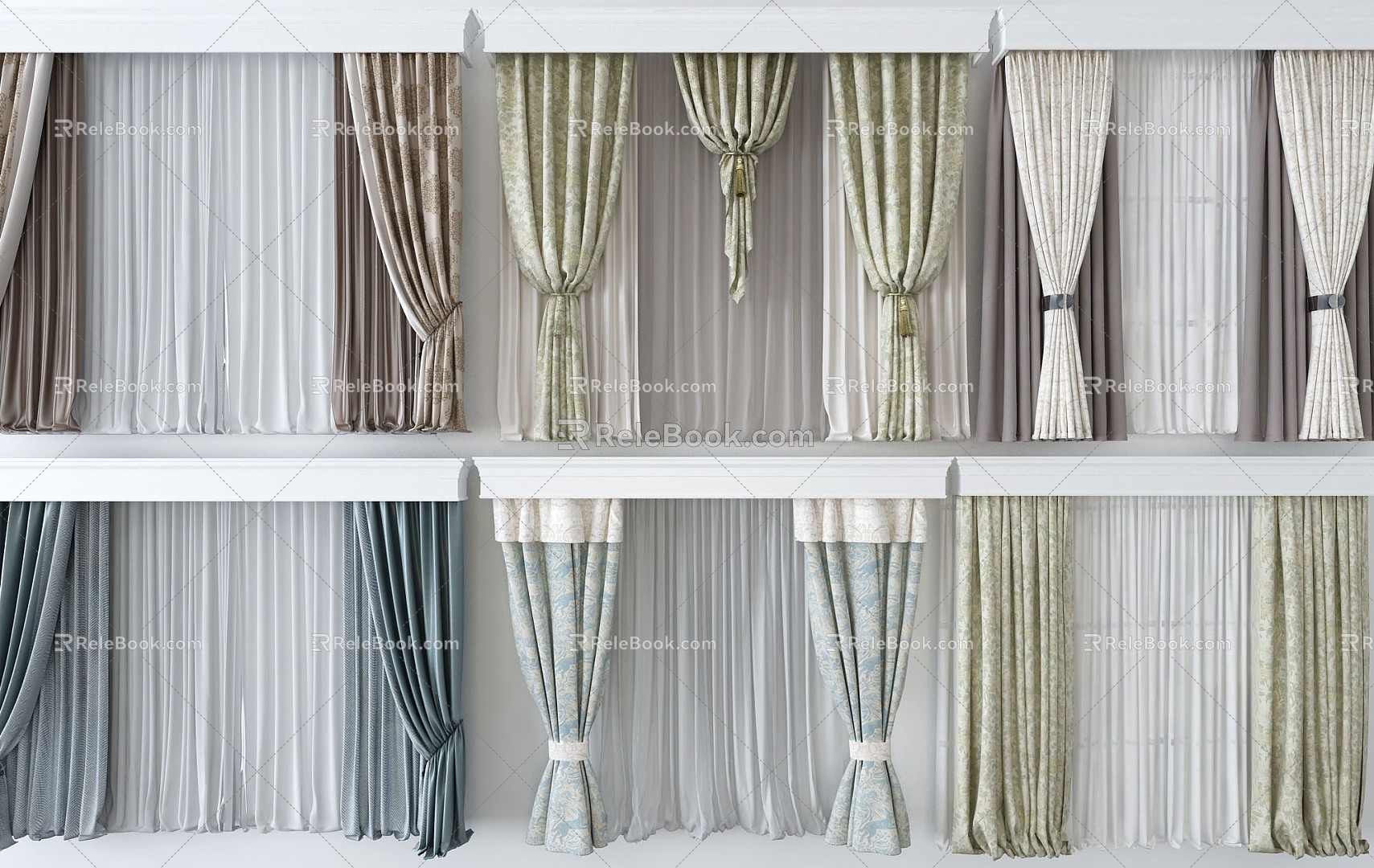 Curtains 3d model