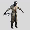 Game Movie Character Featuring Dreadlocks Goggles Tattered Long Coat Utility Belt And Combat Boots