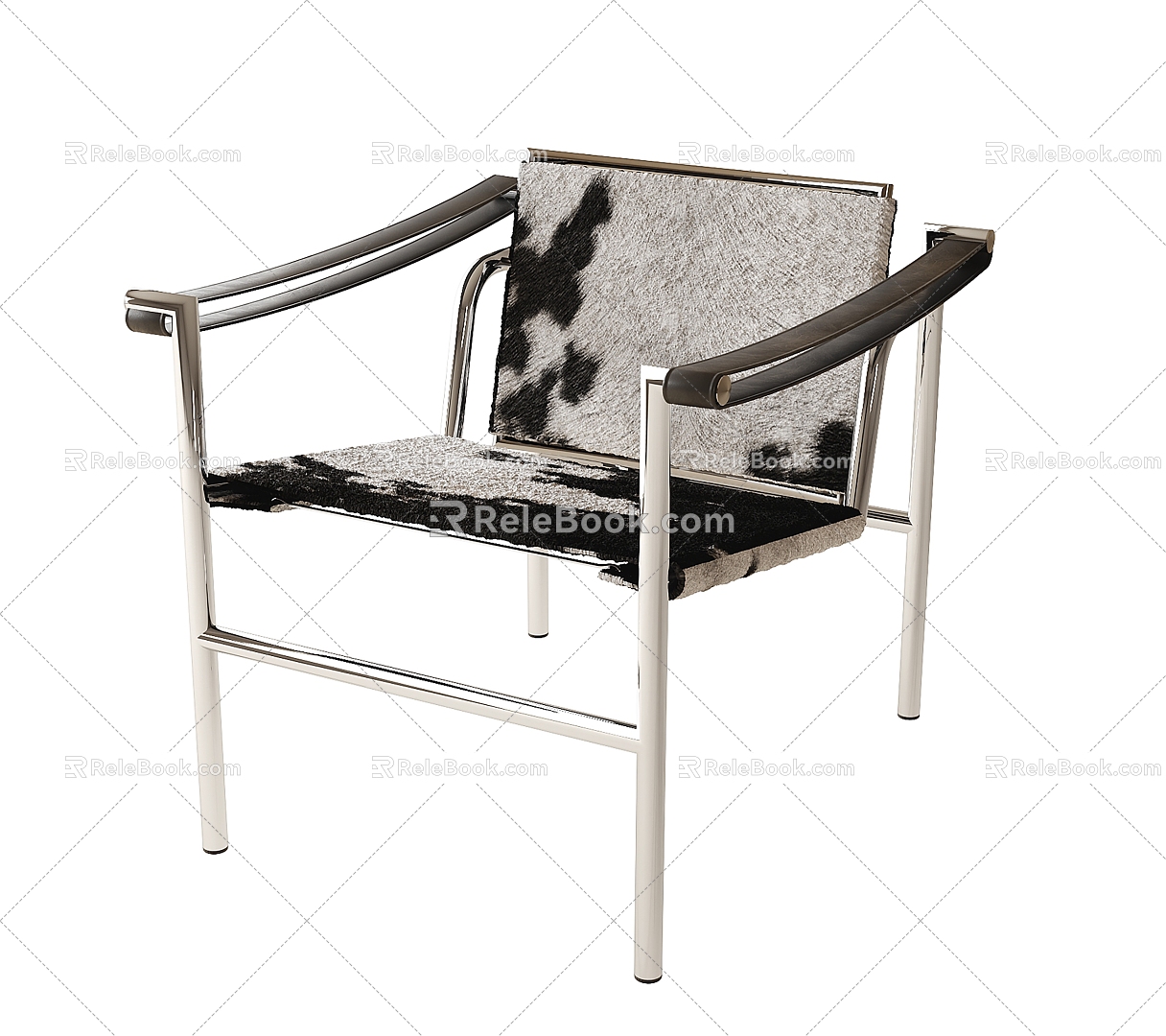 French Lounge Chair Dining Chair Single Chair 3d model