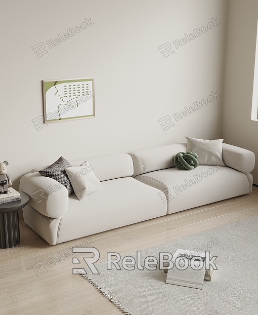 Modern double sofa model