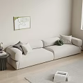 Modern double sofa 3d model