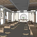 New Chinese Classroom 3d model