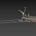 Traditional Agricultural Equipment Including Wooden Plow Sickle And Metal Tools
