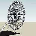 Ferris Wheel Outdoor Amusement Park Entertainment Ride With Steel Structure