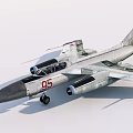 Two Detailed Fighter Jet Models With Number 95 On White Background