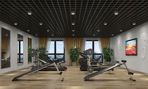 Modern Gym 3d model