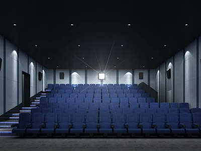 Modern Cinema 3d model