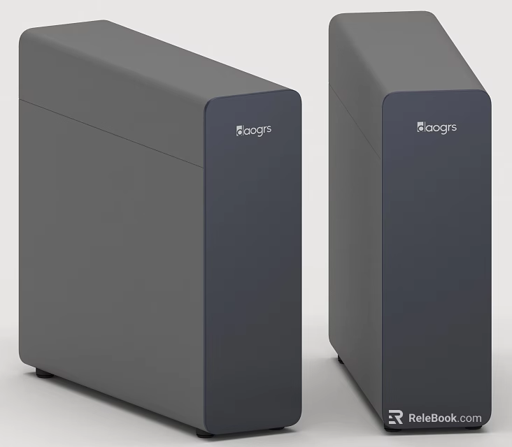 Two Modern Grey Zooguo Imagers Daily Electrical Appliances For Home Use 3d model