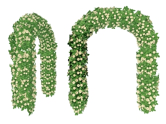 Modern Arch Flower Arch 3d model