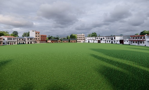 Modern Residential Buildings, Villages and Towns, Rural Residential Buildings 3d model