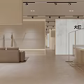 Modern Fashion Store Interior With Bright Lighting Mannequin Display And Elegant Clothes