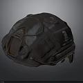 Rusty Combat Helmet As Weapon Featuring Death Row White Logo Design