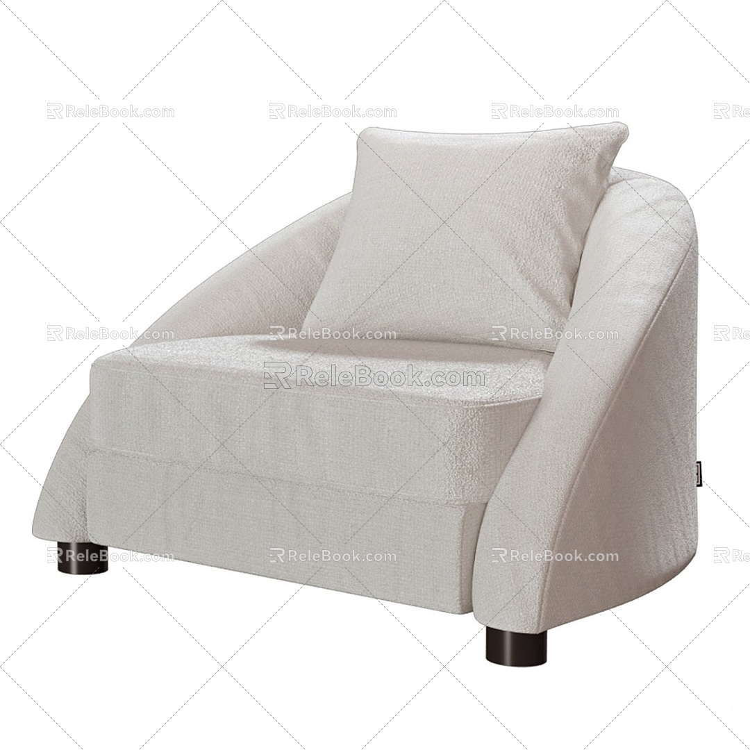 Single sofa 3d model