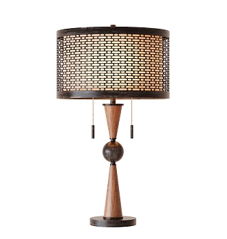 Quiet and Ancient Style Table Lamp 3d model