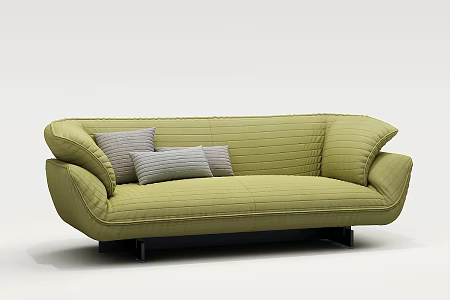 Modern Double Sofa Simple Sofa 3d model