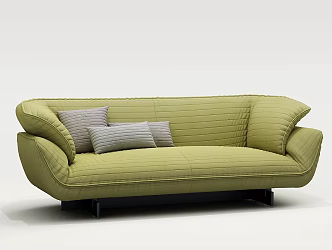 Modern Double Sofa Simple Sofa 3d model
