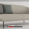 Modern Wendelbo double sofa 3d model