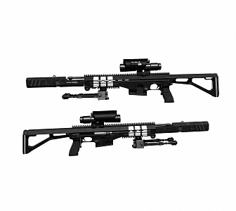 sniper rifle weapon gun sniper rifle world war ii scope military unit 3d model