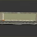 Handheld Portable Computer With Green LCD Screen And Gray QWERTY Keyboard