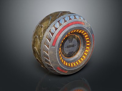 Modern Tire Sci-fi Tire Rings 3d model