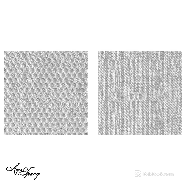 Textured Wall Surfaces Featuring Honeycomb And Linen Patterns For Interior Decor 3d model 