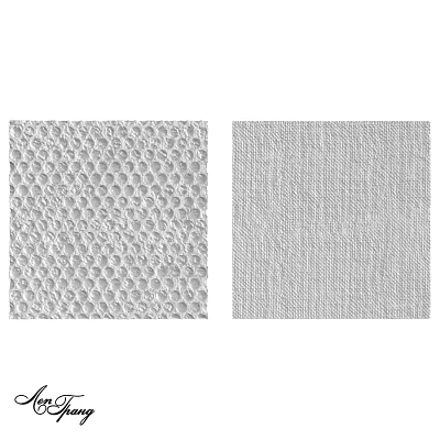 Textured Wall Surfaces Featuring Honeycomb And Linen Patterns For Interior Decor 3d model