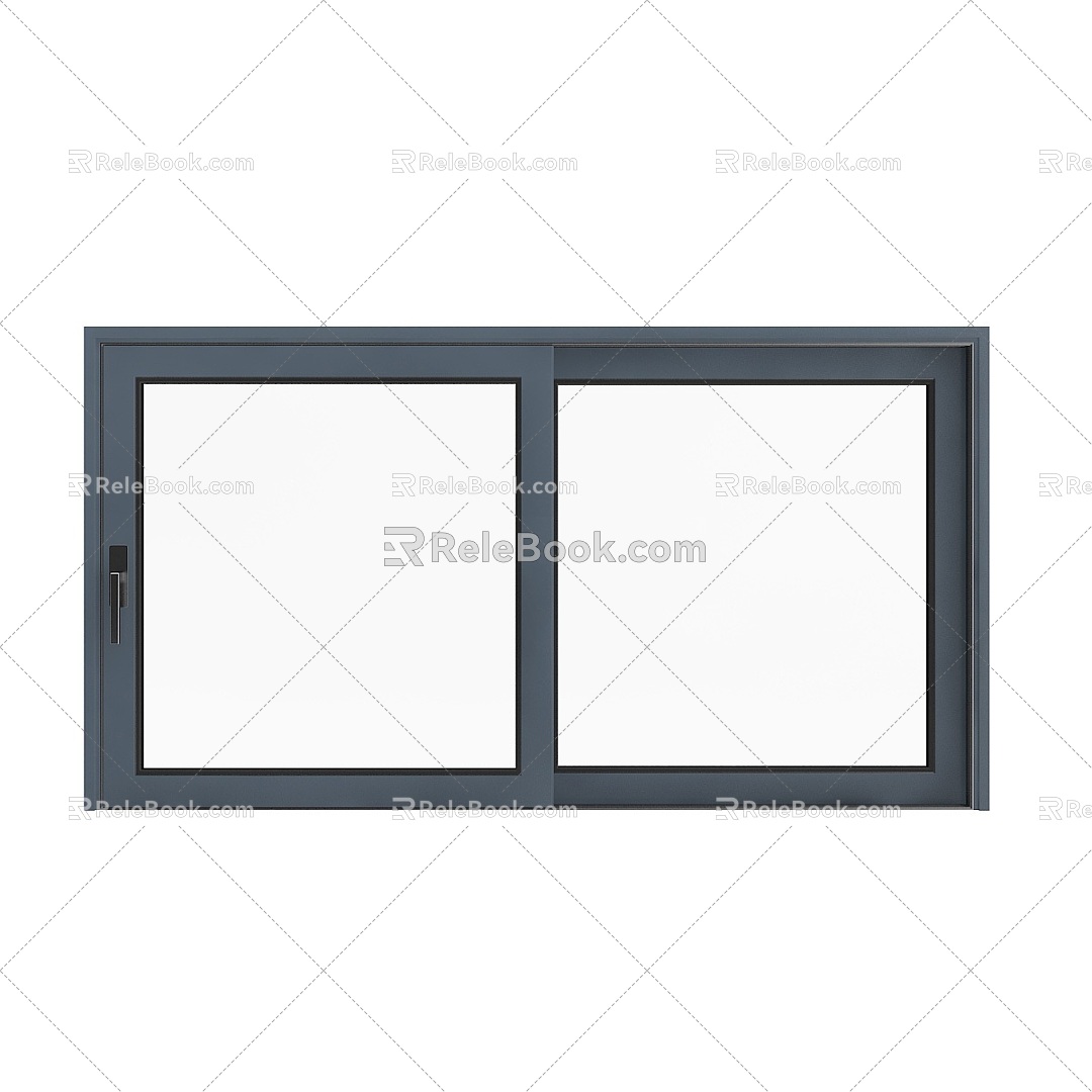 windows metal windows double fenestration casement windows villa window blinds 3d model