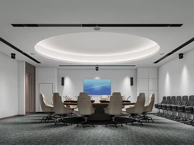 Modern Meeting Room Round Table Meeting Room 3d model Modern Meeting Room Round Table Meeting Room 3d model