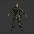 Soldier Warrior Character Game Character Game Character Realistic Character Cartoon Character 3d model