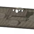 Minimalist Tea Table Set With Round Cushions And White Teapot On Woven Mat