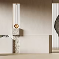 Elegant Luxury Kitchen Background Wall With Minimalist Design And Soft Neutral Tones