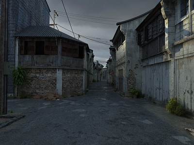 Retro Alley Ancient Alley 3d model