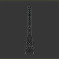 Pole Transmission Equipment Pole PBR Item Unreal 3d model