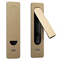 Modern Black Smart Wall Lamp With LED Lighting And Sensor Functionality