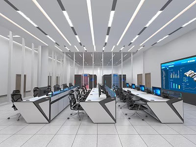 Control room 3d model