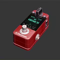 TC Electronic Vintage Delay Pulse Red Effect Pedal With Knob And Switch 3d model