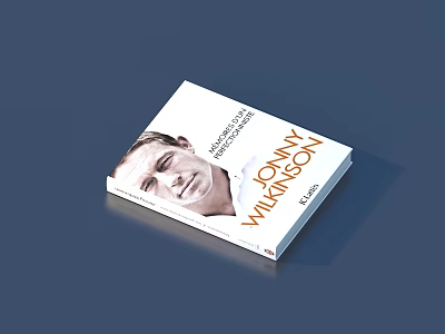 Johnny Wilkinson Finding My Voice Book Cover Featuring Portrait And Title 3d model