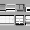 Various Display Shelves With Glass Doors Open Racks And Curved Designs