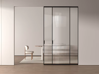 Modern sliding door Changhong glass door bathroom door kitchen door patio door glass door 3d model