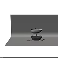 Modern Freestanding Bathtub Design With White And Gray Colors And Bathroom Accessories