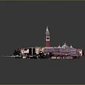 Colorful Animal Fragments Form Detailed Venice City Model with Landmarks