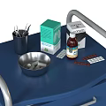 Essential Dental Medical Equipment Including Chair Light Treatment Unit And Instrument Cabinet