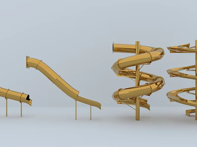 modern slide 3d model