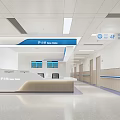 Modern Hospital Outpatient Nurse Station And Corridor Design