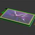 Sleek Modern Electronic Tablet Featuring Stylus Pen And Colorful High Resolution