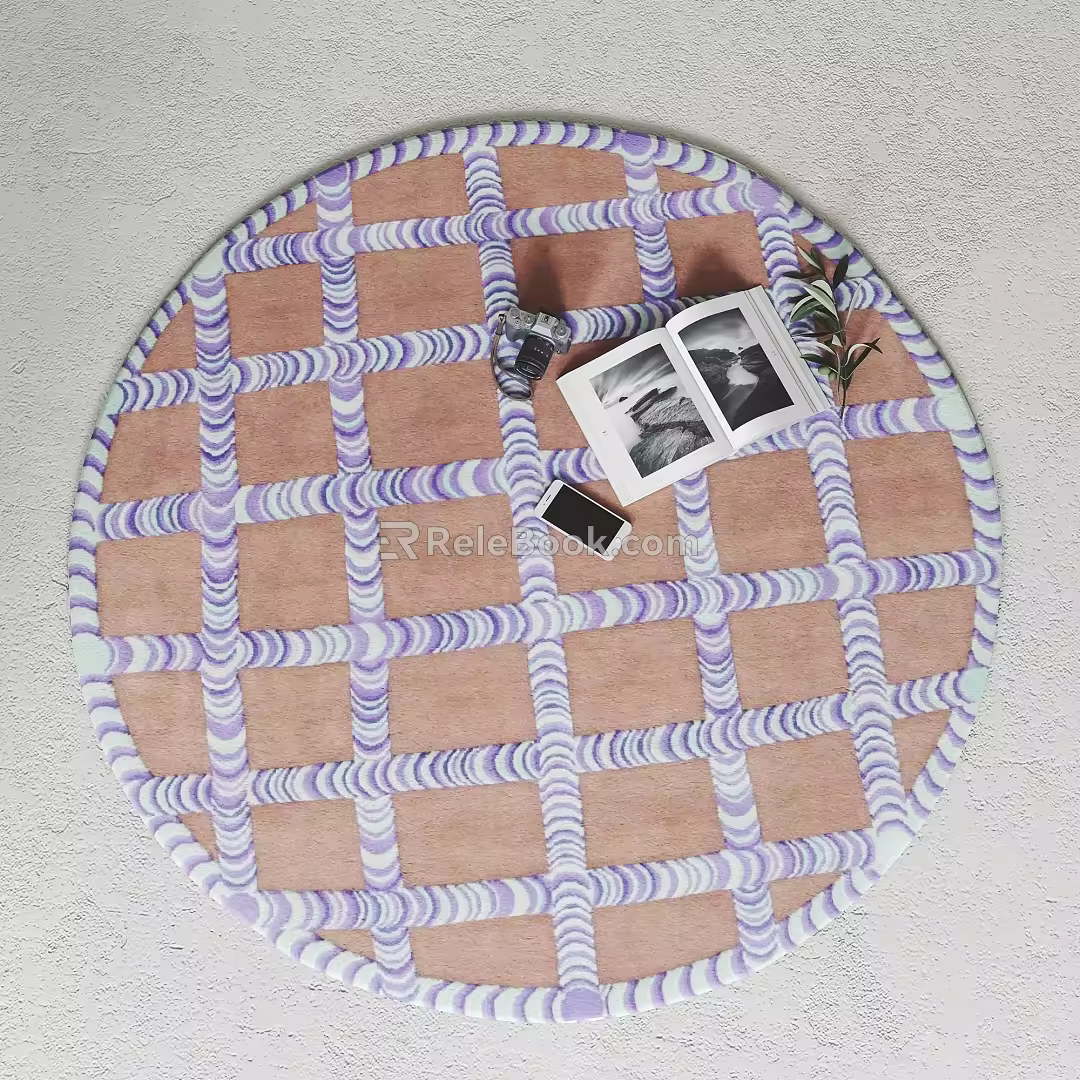 Modern Round Carpet 3d model