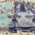 Ancient Chinese Palace Chinese Architecture Double Eaves Double Eaves Main Hall 3d model